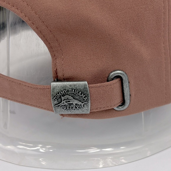 TOMMY BAHAMA CAP HAT, MAUVE, EMBROIDERED LOGO, ADJUSTABLE STRAP - Picture 4 of 14